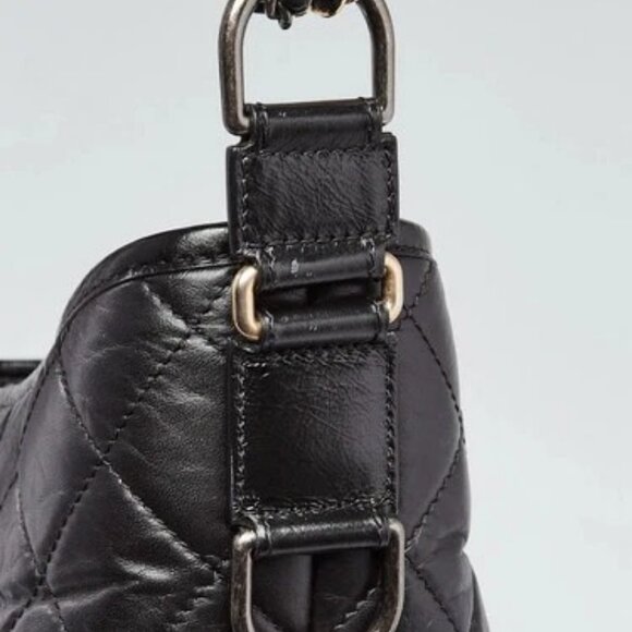 Chanel Black Quilted Aged Calfskin Leather Medium Gabrielle Hobo Bag - Picture 5 of 10